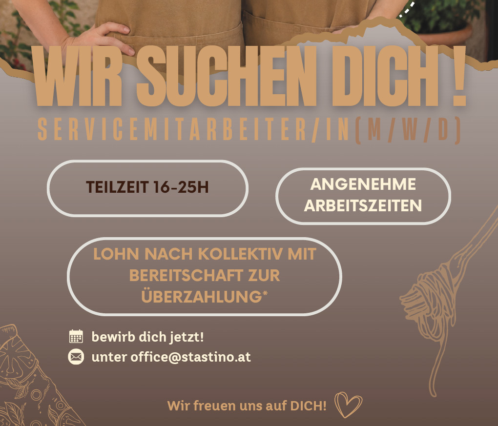 Inserat zum Jobangebot Servicemitarbeiterin